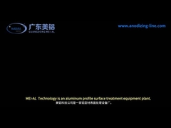 Linha de produção de anodização de alumínio