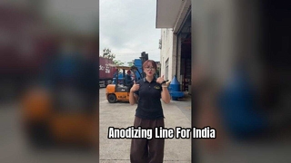 Linha de anodização equipamento