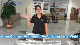 Braçadeira personalizada para linha de produção de anodização de alumínio