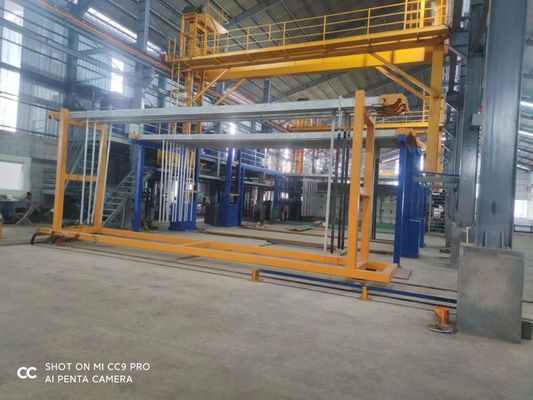Bom preço 3000T/Mês Linha de Produção de Anodização Semiautomática 6500mm Max Profil comprimento On-line