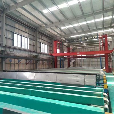 Bom preço Duração 6500 mm Linha de anodização horizontal semiautomática 900 toneladas/mês On-line