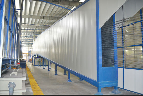 Linha de revestimento vertical de pulverização saída 1200T/Month automática do pó