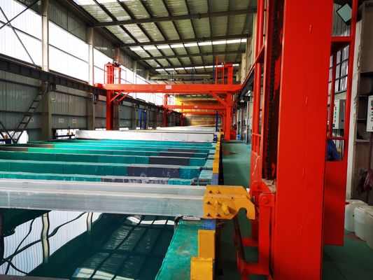 linha de produção de anodização modo horizontal do poder 3000T/Month do processo U