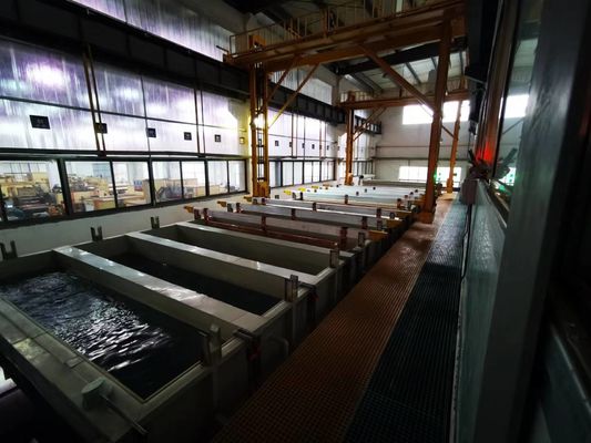 Auto linha de produção de anodização saída do processo 650T/Month do tratamento