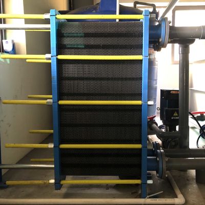 Tipo de aço inoxidável preto permutador de calor da placa que forma a anodização