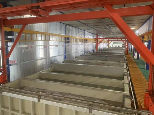 Linha de produção de anodização de grande capacidade para perfis de extrusão de alumínio Capacidade 700T/MÊS
