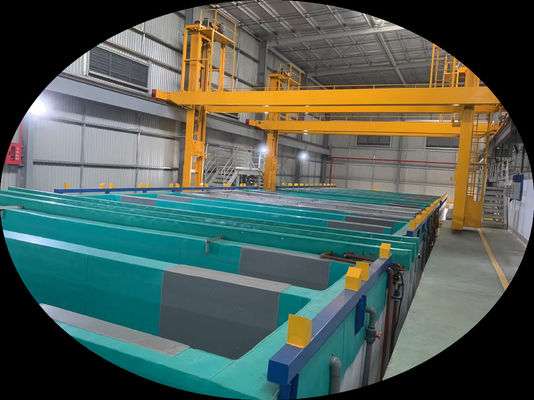 Bom preço Linha de anodização 1000T/Mês Capacidade Grão Amarelo Simi-Automático 30*80*10 Fábrica on-line