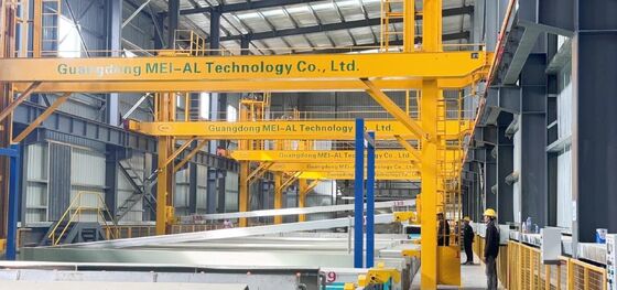 Bom preço Linha de Produção Automática de Anodização de Alumínio 800T/Mês com Tamanho Personalizável de 1-6500mm e Excelente Resistência à Abrasão on-line