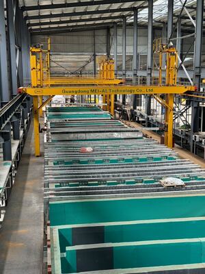 Bom preço Linha de anodização horizontal automática de 750 T/M de capacidade para liga de alumínio 6061-6063 on-line