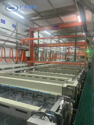 Bom preço Equipamento de anodização de alumínio totalmente automatizado de alta capacidade de 500 toneladas por mês, com comprimento máximo de perfil de 6500 mm on-line