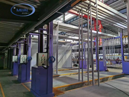 Bom preço Linha de Produção de Oxidação Anódica com Capacidade de 200T/mês com Monitoramento e Controle Remoto e Espessura de Filme Anodizado de 8-12µm on-line