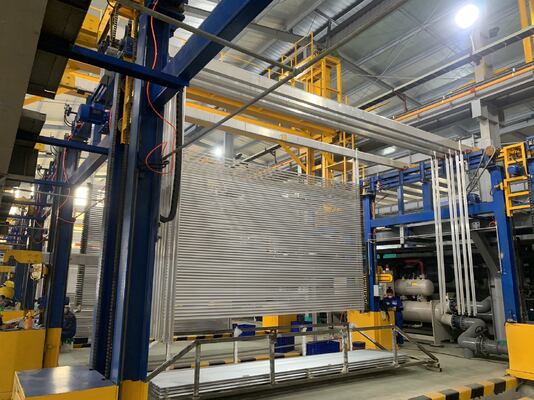 Bom preço Linha de anodização horizontal automática para liga de alumínio 6061-6063 com capacidade de 750 T/M no modo U horizontal on-line