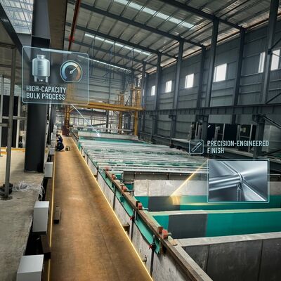 Bom preço Estação de Polido de Brilho Químico Capuz de Extração de Fumo Espelho de superfície de alumínio Terminação de pré-tratamento de anodização on-line