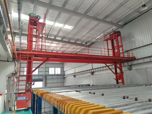 Bom preço 400 toneladas/mês Linha de produção de anodização dura semiautomática para peças automotivas com espessura de película de 25 ‰ 80 μm On-line