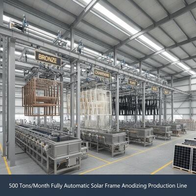 Bom preço Linha Completa de Anodização Dura Automática para Móveis de Escritório e Perfis de Iluminação ≥10μm Resistente a Arranhões e Manchas On-line