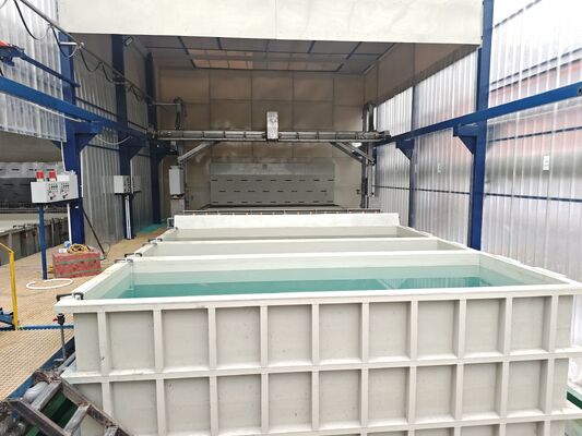 Bom preço Linha de Anodização de Alumínio Totalmente Automática de 60 Ton/Mês com Controle de Temperatura de Precisão de ±1°C e Sistema PLC On-line