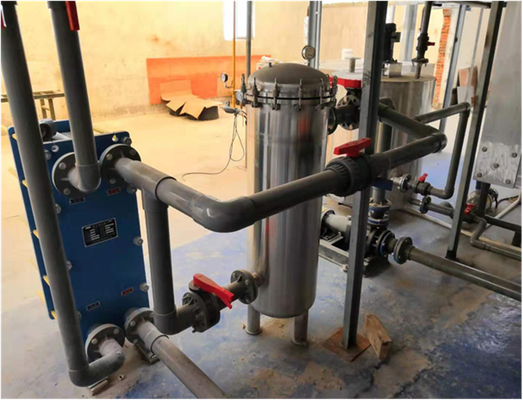 Bom preço Unidade de filtragem industrial de aço inoxidável SS316L com taxa de fluxo de 60m3/h e precisão de filtragem de 5-10 μm para linhas de anodização On-line